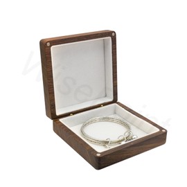 WisePoint Bracelet Boxes, Wooden Bracelet Holder Bracelet Gift Box, Square Bracelet Display Case Jewelry Gift Boxes for Bracelets, Vintage Bangle Box Jewelry Boxes (white)