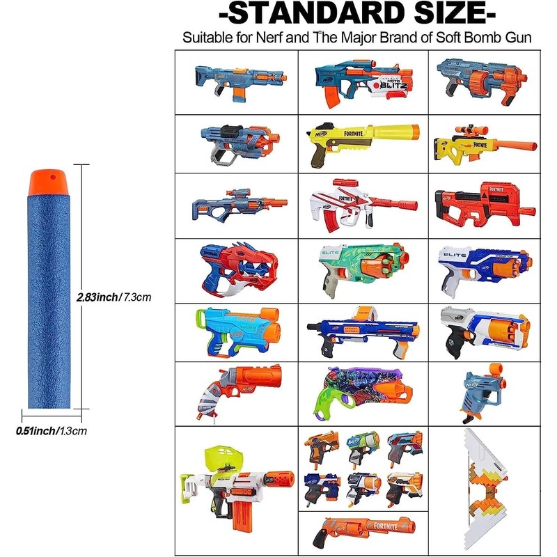 Nerf N Strike Blaster Compatible Dart Bullets, Compatible with All