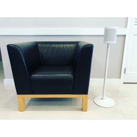 ynVISION.DESIGN Fixed Height Floor Stands Compatible with Sonos One, One SL, and Play:1 Speaker | 2 Pack | YN-ONE Pair (White)