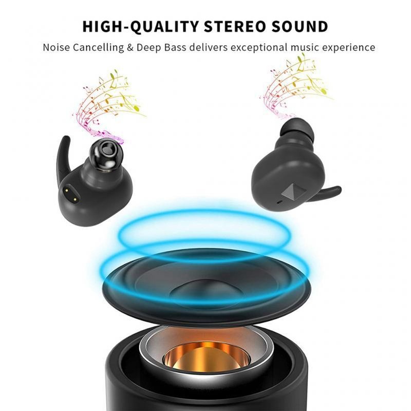 D90 Wireless Earbuds Deep Bass Stereo Built in Mic Bluetooth