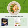 ECOLipak 100% Compostable 10 Inch Paper Plates, 125 Pack Heavy