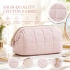 LWLWA Porta Trucchi, Makeup Bag Organizzatore Scompartimenti, Rosa
