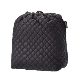 Etsumi VE-5306 Quilted Camera Case, Pouch, 0.6 gal (2 L), Black, Drawstring Bag, Made in Japan