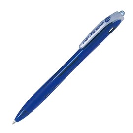 Pilot BRG100M10L Oil Based Ballpoint Pens, Rex Grip, 1.0, Blue, 10 Pens