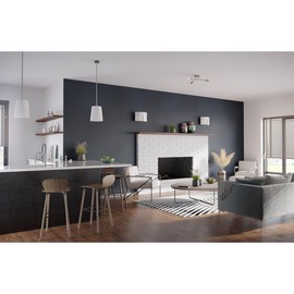 Progress Lighting P710118-009 Modern Glass Sconce 12 in. Two-Light Brushed Nickel Wall Sconce with Etched Glass Shade