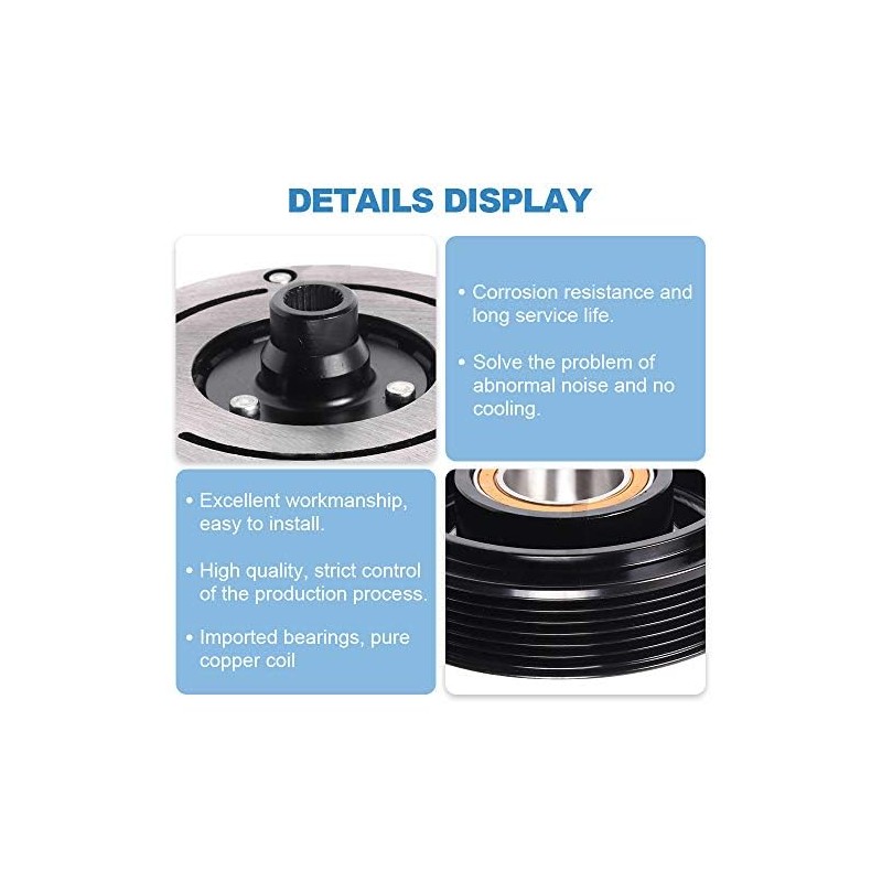 ECCPP A/C Compressor Clutch fit for 2002-2008 for Nissan Altima