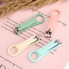 Individual Nail Clipper (5 Colors) - Fingernail & Toenail Cutter Single - 05. Mint 15ea