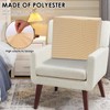3 Pcs Couch Back Cushion Covers, Soft Polyester Backrest Cushion