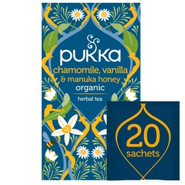 Pukka Chamomile Vanilla and Manuka Herbal Tea, 20 Sachets