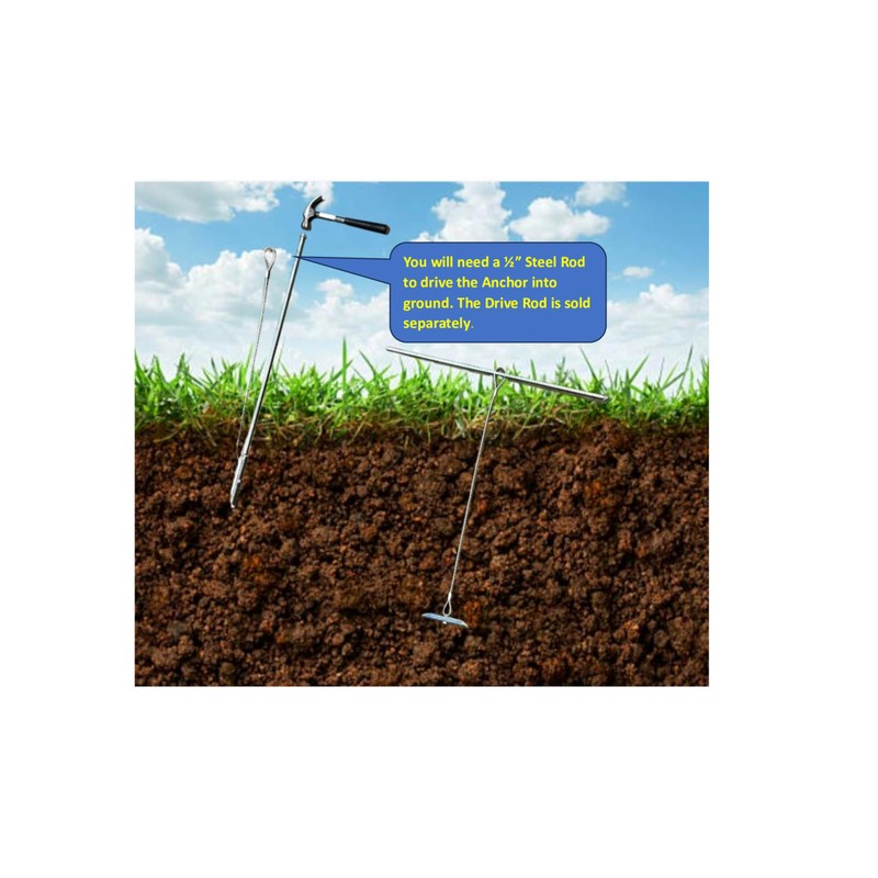 3.5" Chisel Earth Anchors - 24 pcs - Heavy Duty