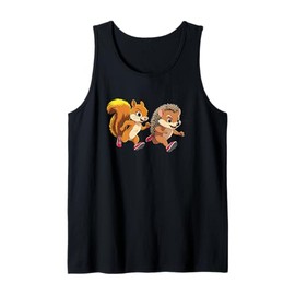 The Runners. Hedgehog and squirrel Race, Tank Top