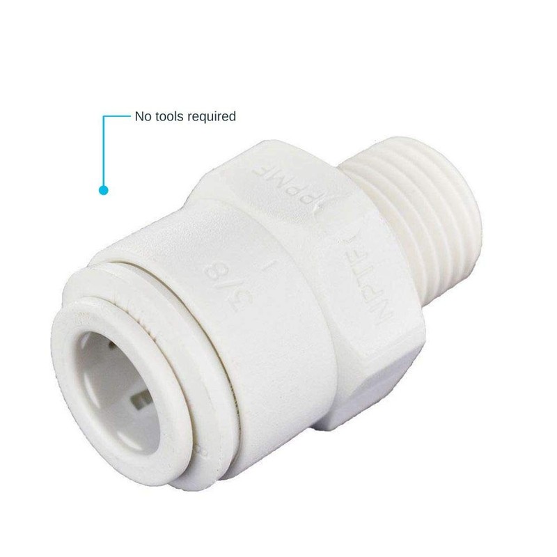 John Guest 3/8 Inch OD x 1/4 Inch NPT Male