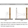 Soft-Catch Magnetic Door Holder Magnetic Doorstops Stainless Steel Wall Mount