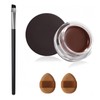 ZWWOGE Braun Gel Eyeliner, Wasserfest Langanhaltende Creme Eye Liner Gel,