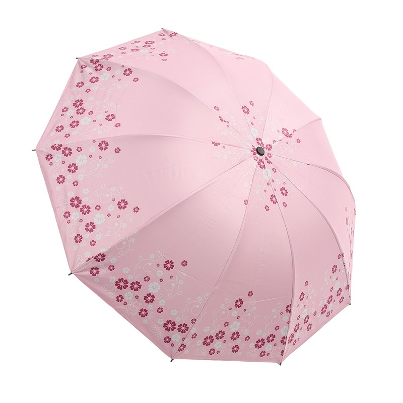 Folding Umbrella 10 Ribs Manual Opening Closing Dual Purpose UV
