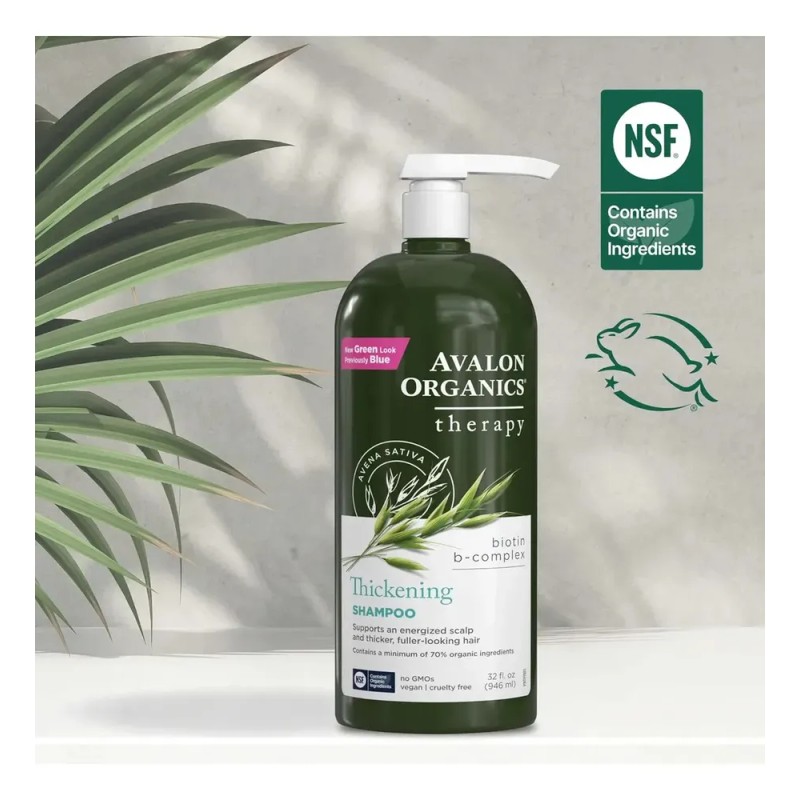 Avalon Organics Shampoo Con Biotina 946ml