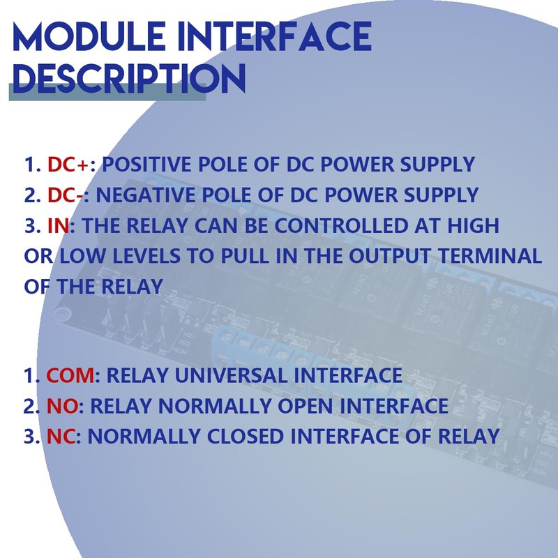 Innfeeltech 1pcs DC 12V Relay Module 8 Channel Relay with