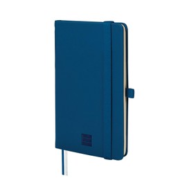 FINOCAM – Nexo Notebook Hard Cover otted Navy Blue | Small Notebook with Micro-Perforated Pages | Pocket and Pen Holder | 72 Pages, Ideal as a Bullet Journal