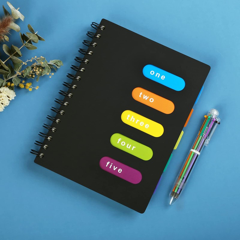 Kesote Subject Notebook with Multicolor Pen, Wire Bound Notebook 300