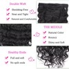 Kinky Straight Clip-In Real Hair Extensions, 120 g, 6 Pieces,