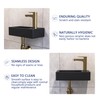 DeerValley Small Bathroom Sink, 15"x7" Mini Rectangle Wall Mount Vessel