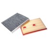 vhbw Car Filter Set 2 pcs. compatible with VW Touran