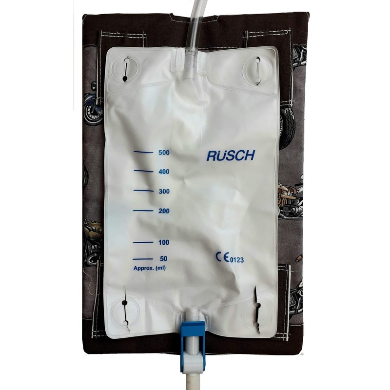 Catheter Leg Bag Holder. Drainage Bag Cover. Nutex.100% Cotton. Motorcycle