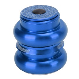 equlup Bicycle Headset 34mm Aluminum Alloy Bicycle Headset Double Bearing Bicycle Front Fork Headset for Mountain Bikes with Ordinary Straight Tube Front Forks (Blue)