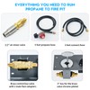 briidea Propane Fire Pit Hose Kit, All-in-One Fire Pit Ignition