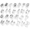 YACHUN 36 Pcs Stainless Steel Cookie Cutters Alphabet Numbers Symbols