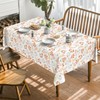 Artoid Mode Orange Pumpkins Leaves Autumn Table Cloth, Rectangular 140x160