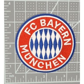 FC Bayern Munchen Football Soccer Team Embroidered 3in Iron / Sew-On Patch