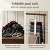 Space Saving Pants Hanger, 9-Tier Stainless Steel Closet Organizer with