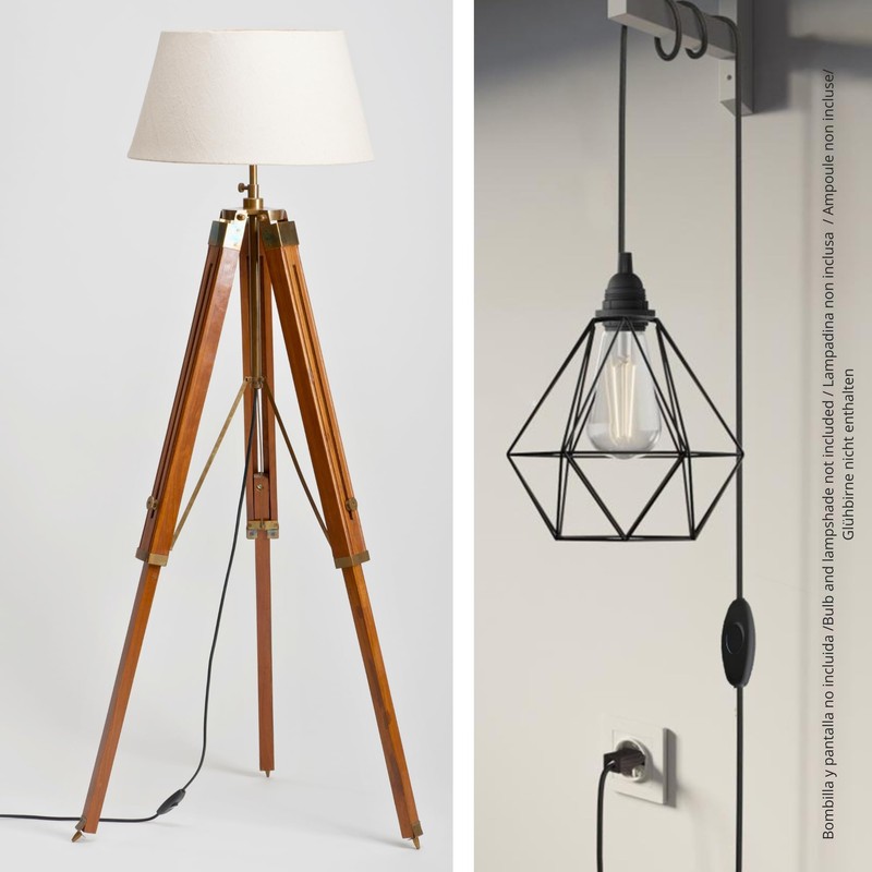 HALOTEC Power Cable with Lamp Holder and Switch 3 m