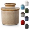 Ceramic Butter Crock with lid for Countertop,French Butter Dish