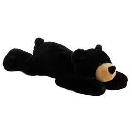 Aurora - Bear - 27" Hugga-Wug Bear - Black Snuggly Stuffed Animal