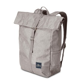 Skyway Luggage Rainier Rolltop Commuter Casual Daypack for Work or Hiking, Eco-Friendly, Made of 100% rPET Travel Laptop Bag for Women & Men, 20L, Zion Gray