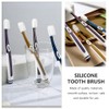 Healifty 4Pcs Silicone Toothbrushes Bristles Toothbrush Soft Toothbrush for Sensitive