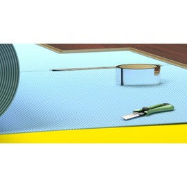 Cezar Underlayment Joining Tape, 1-7/8" W x 70' L, Aluminum Covered (70')