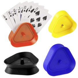 Children's Card Holder, Set of 4 Playing Card Holders Children, Card Holder, Playing Cards, Triangle Playing Card Holder, Card Games, Card Holder, Playing Card Holder for Seniors, Children, Adults