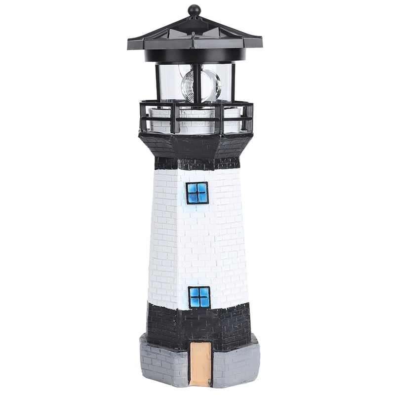 Outdoor Solar Power Rotating LED Light Landscape Lamp Garden Courtyard
