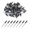 BESTYCHAO 100pcs Aluminium Blind Rivet, Open End Rivet Pop Rivet,