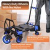 2-in-1 Hand Truck Dolly Foldable,330LB Folding Hand Truck Heavy Duty