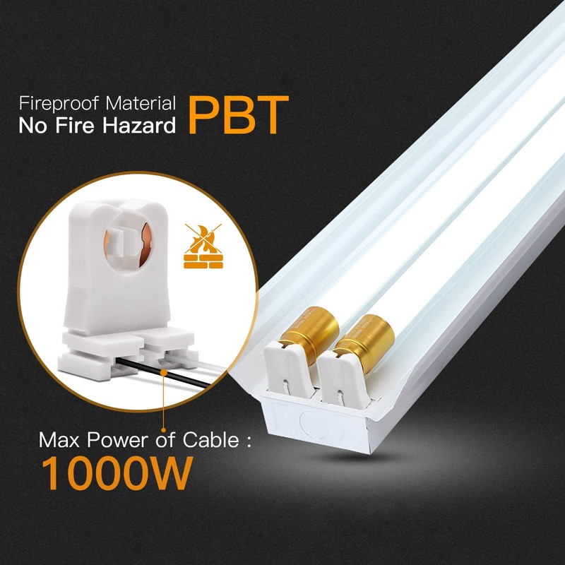 JACKYLED Non-Shunted Turn-Type T8 Lamp Holder UL Socket Tombstone with
