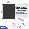 Kioeee Plastic Folders with Pockets (96 Pack), Heavy Duty Plastic