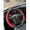 Steering Wheel Cover 18 INCH Size for SEMI Truck (RED
