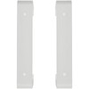 2 x 110 x 55 mm flat duct brackets for