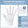 Paquete de 42 guantes de algodón blanco, unisex, suaves y