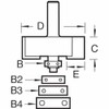 TREND Professional Ball Bearing Rabbet Router Cutter, 8 mm Shank,