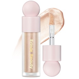 Erinde Liquid Highlighter - Face Highlighter Bronzer Makeup Stick, Natural Glossy Finish, Lightweight Blendable Cream Face Illuminator, Cruelty-free, 02# STARLIGHT